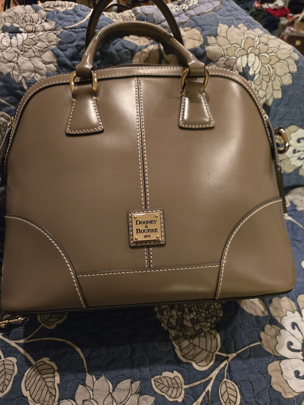 Dooney & Bourke Salleria Florentine Taupe Satchel - EPOC!